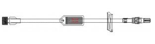 ICU Medical IV Extension Set Macro Bore 8 Inch Tubing With Filter - Case of 50 - B1016-CS