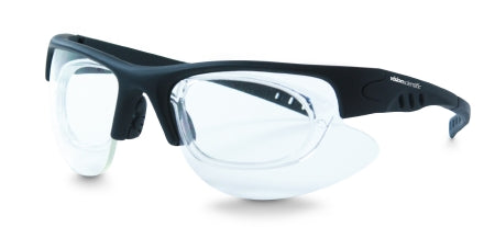Florida Medical Sales Laser Protection Glasses Vision Scientific™ Fit Over Green Tint Polycarbonate Lens Black Frame Over Ear One Size Fits Most - Each - VSL018-YG3-EA