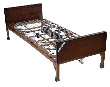 Drive Medical Electric Bed 88 Inch Length Spring Deck 12-3/4 to 24 Inch Height Range - Each - 15033BV-PKG-2-EA