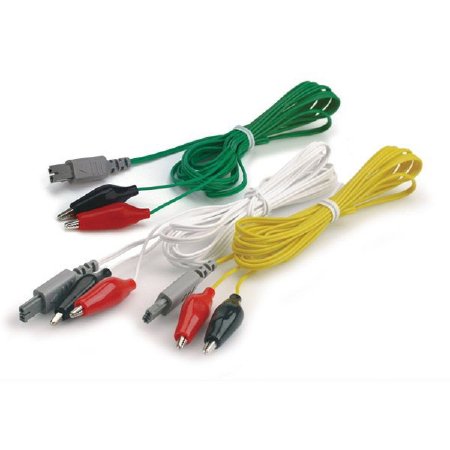 Lhasa OMS Alligator Clip ITO® ES-130® Green For Acupuncture Machine CE Leadwire - Each - ES.130ALIG.G-EA