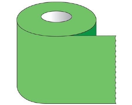 Shamrock Scientific Blank Label Tape Shamrock Multipurpose Label Green Tape 1-1/2 X 500 Inch - Roll of 1 - ST-11-3-RL