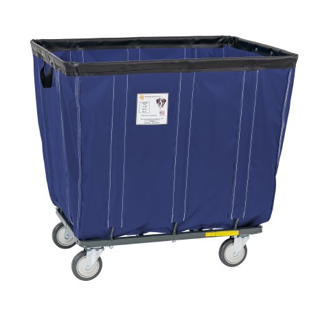 R & B Wire Products Basket Truck 10 Bushel Capacity Tubular Steel 4 Inch Non-marking Casters - Each - 410SOC/NVY-EA