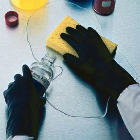 Fisher Scientific Chemical Protection Glove Chloroflex™ Size 10 Neoprene Black 12 Inch Pinked Cuff NonSterile - Box of 12 - 113953D-BX