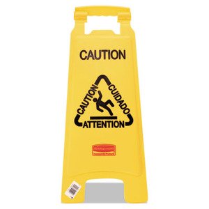 Lagasse Floor Sign Caution Rubbermaid® Caution w/ Falling Symbol - Each - RCP611200YW-EA