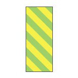 Steris Pre-Printed Label Key Surgical® Multipurpose Label Lime Green / Yellow Tape Stripes Patterned 1/4 Inch - Each - T3200513-EA