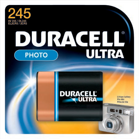 Duracell Lithium Battery Duracell® Ultra 245 Cell 6V Disposable 1 Pack - Case of 36 - DL245BPK-CS
