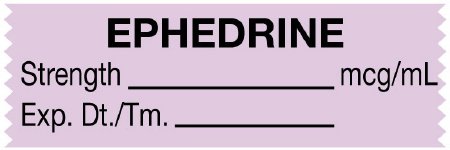 United Ad Label Drug Label UAL™ Anesthesia Label Ephedrine Strength_mg/mL Exp Dt Tm Violet 1/2 X 1-1/2 Inch - Roll of 500 - ULTJ081-RL