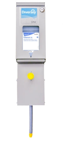 Lagasse Chemical Dispenser Diversey™ J-Fill® Uno™ Gray Stainless Steel Push Button Wall Mount - Each - DVS5753036-EA
