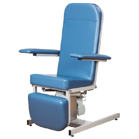 Clinton Industries Blood Drawing Chair Recliner Series Padded Arm Slate Blue - Each - 6810-3SB-EA