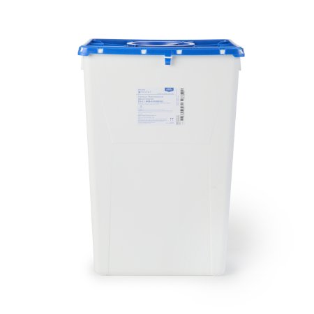 McKesson Pharmaceutical Waste Container McKesson Prevent® White Base 24-3/5 H X 17-3/10 W X 13 L Inch Vertical Entry 18 Gallon - Case of 7 - 2257-CS