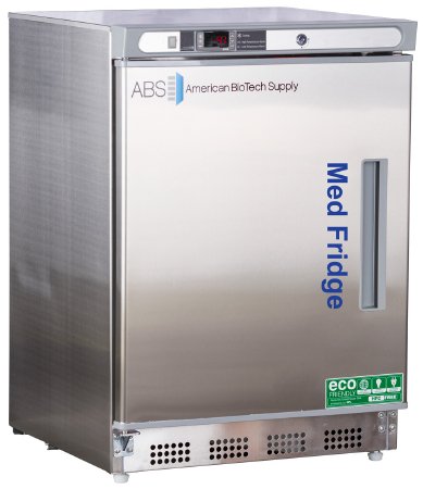 Horizon Scientific Inc Undercounter Refrigerator ABS® Pharmaceutical 4.5 cu.ft. 1 Swing Door Left Hinged Cycle Defrost - Each - PH-ABT-HC-UCBI-0404SS-LH-EA