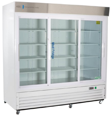 Horizon Scientific Inc Refrigerator ABS® Pharmaceutical 69 cu.ft. 3 Sliding Glass Doors Cycle Defrost - Each - PH-ABT-HC-S69G-EA