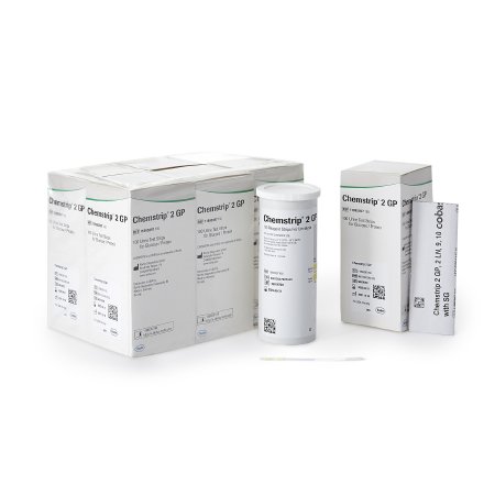 Roche Diagnostics Reagent Test Strip Chemstrip®2 Glucose, Protein For Urinalysis 100 per Bottle - Case of 600 - 11895397160-CS