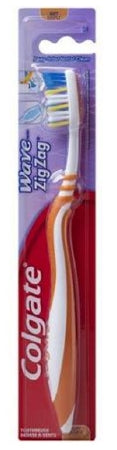 Colgate Toothbrush Colgate® Wave ZigZag® Orange Soft - Case of 72 - CN01375A-CS