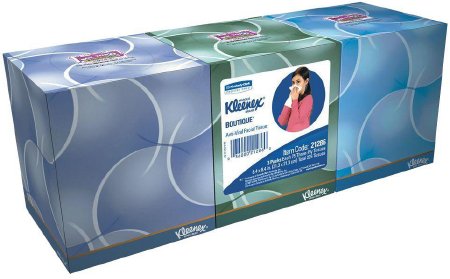 Kimberly Clark Kleenex® Anti-Viral Anti-Viral Facial Tissue White 8-1/5 X 8-2/5 Inch 68 Count - Case of 12 - 21286-CS