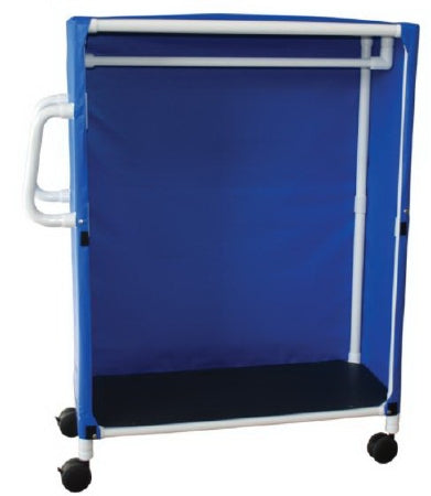 MJM International Linen / Specialty Cart with Cover 1 Shelf 125 lbs. per Shelf Weight Capacity PVC 4 Inch Twin Casters - Each - 345-1C-4-EA