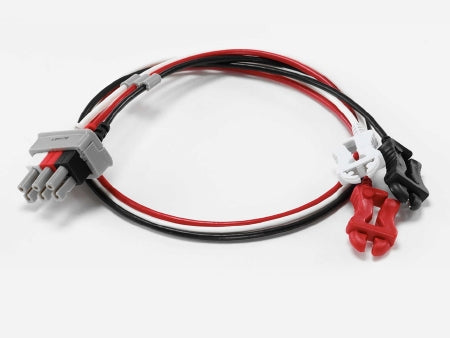 Ivy Biomedical ECG Leadwire 24 Inch, Red, White, Black, Metal, 3-Leads, AHA Color Code For Model 3000 Patient Monitor - Each - 590424-30"-EA