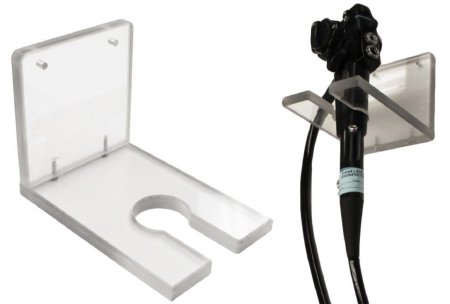 Healthmark Industries Scope Holder GI Line Plexiglas, 1 Scope Capacity, Wall Mount For Endoscopy Scope - Each - SCPH-102-EA