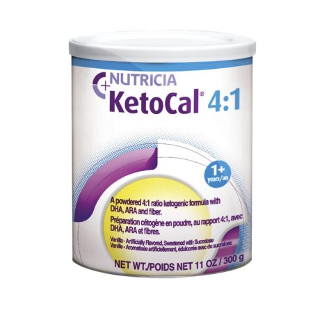 Nutricia North America Oral Supplement KetoCal® 4:1 Vanilla Flavor Powder 300 Gram Can - Case of 6 - 101777-CS