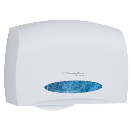 Kimberly Clark Toilet Tissue Dispenser K-C PROFESSIONAL White Plastic Manual Pull Jumbo Roll Wall Mount - Case of 1 - 09603-CS
