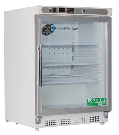 Horizon Scientific Inc Refrigerator ABS® Laboratory Use 4.6 cu.ft. 1 Swing Glass Door Cycle Defrost - Each - ABT-HC-UCBI-0404G-EA