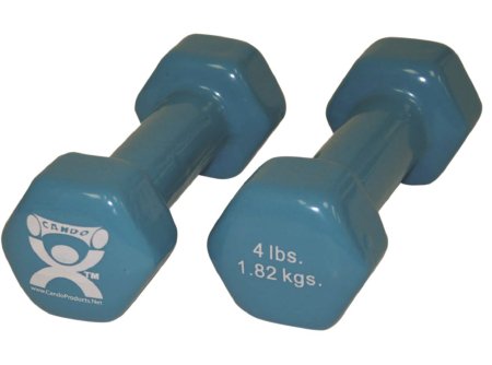 Fabrication Enterprises Dumbbell Pair Hexagon Heads CanDo® 4 lbs. - Pair - 10-0553-2-PR