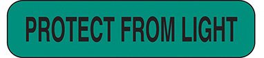 Health Care Logistics Pre-Printed Label Indeed Advisory Label Green Paper Protect From Light Black Alert Label 3/8 X 1-5/8 Inch - Pack of 1 - 2284-PK
