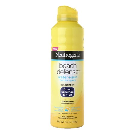 J & J Sales Sunscreen Neutrogena® Beach Defense®Water + Sun Barrier SPF 70 Liquid 6.5 oz. Can - Each - 08680087274-EA