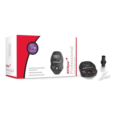 PTS Diagnostics HbA1c Test Kit A1CNow®+ Diabetes Management HbA1c Test Whole Blood Sample 10 Tests CLIA Waived - Case of 48 - 3024-CS