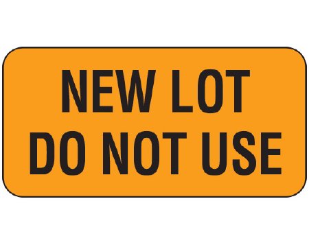 Shamrock Scientific Pre-Printed Label Shamrock Advisory Label Orange Cardstock NEW LOT / DO NOT USE Black Alert Label 3/4 X 1-1/2 Inch - Roll of 1 - UPCR-3036-RL