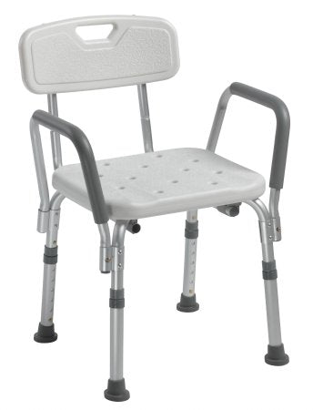 Drive Medical Bath Bench drive™ Padded Removable Arms Aluminum Frame With Backrest 16 Inch Seat Width 300 lbs. Weight Capacity - Each - 12445KD-1-EA