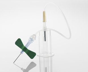 Greiner Bio-One VACUETTE® Blood Collection Set with Holder 21 Gauge 3/4 Inch Needle Length Safety Needle 12 Inch Tubing Sterile - Case of 240 - 450160-CS