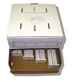 Azer Scientific Slide Storage Box 2000 Slides, 4 Drawer For Microscope Slides - Case of 10 - ES040-CS