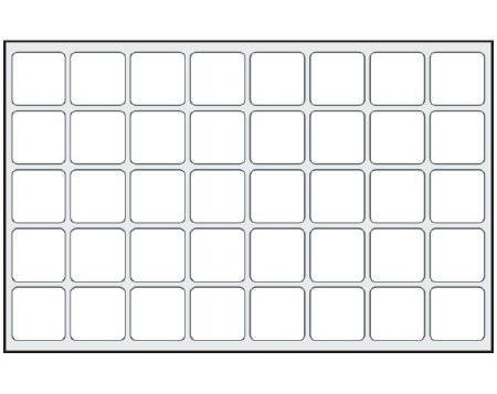 Shamrock Scientific Blank Label Shamrock Laboratory Use White Litho Paper 15/16 X 15/16 Inch - Pack of 1 - SLS-15RC-PK