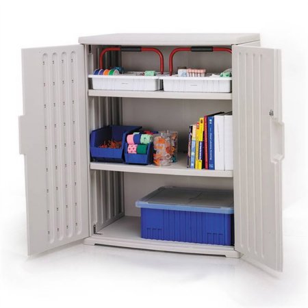 Market Lab Inc Storage Cabinet High Density Polyethylene 4 Shelves - Each - 5308-EA