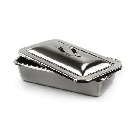 McKesson Instrument Tray McKesson Strap Handle Stainless Steel 8-7/8 X 5 X 2 Inch - Each - 63-4255-EA