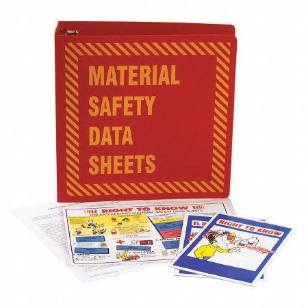 Grainger SDS Binder Brady 3 Ring Red / Yellow Side Opening - Each - 9LJ88-EA