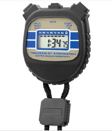 Cole-Parmer Inst. Digital Stopwatch Shockproof, Waterproof Traceable® 24 Hours Digital Display - Each - 35002-13-EA