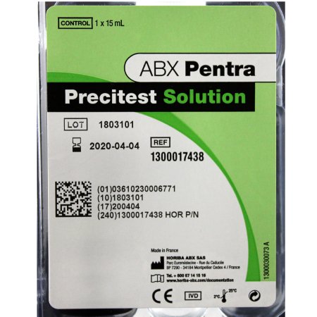 Horiba Ancillary Reagent Precitest For ABX Pentra 400 Clinical Chemistry Analyzer - Each - 1300017438-EA