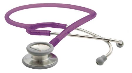 American Diagnostic Corp Classic Stethoscope Adscope® 603 Purple 1-Tube 22 Inch Tube Double Sided Chestpiece - Each - 603FV-EA