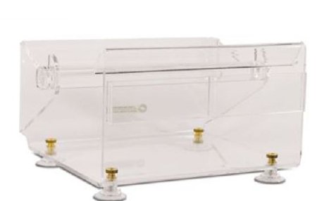 Market Lab Inc Label Dispenser MarketLab 4-1/2 X 7-1/2 X 9-1/2 Inch Desktop Manual Pull Holds rolls with up to 3 Inch core For use with pre-cut Labels - Each - 1549-EA