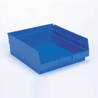 Akro-Mils Shelf Bin Blue Industrial Grade Polymers 4 X 6-5/8 X 11-5/8 Inch - CT/12 - 30130BLUE-CT