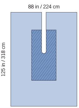 Invenio Healthcare Orthopedic Drape SteriGuard® Orthopedic Large U Drape 88 W X 125 L Inch Sterile - Case of 11 - I80-09166G-S-CS