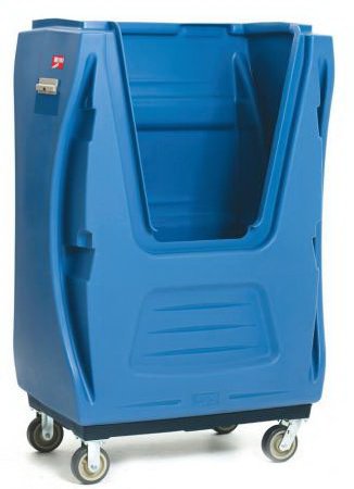 Intermetro Industries Bulk Security Linen Truck MetroTrux™ Without Shelves 600 lbs. Weight Capacity Polymer 4 Swivel Casters - Each - TX48A-BULK-EA