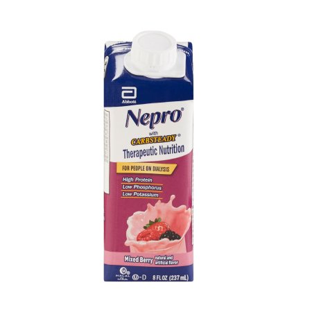 Abbott Nutrition Oral Supplement Nepro® with Carbsteady® Mixed Berry Flavor Liquid 8 oz. Reclosable Carton - Each - 64796-EA