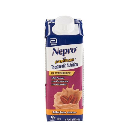Abbott Nutrition Oral Supplement Nepro® with Carbsteady® Butter Pecan Flavor Liquid 8 oz. Reclosable Carton - Case of 24 - 64798-CS