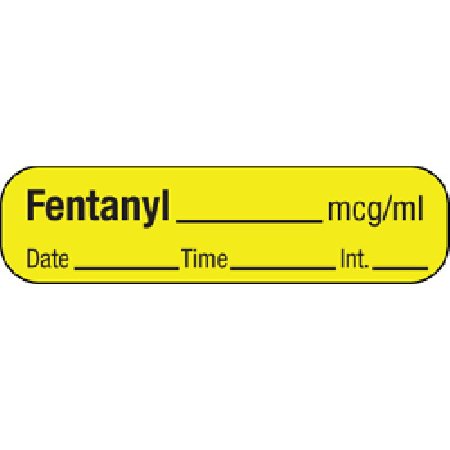 Precision Dynamics Drug Label MedVision® Anesthesia Label Etomidate___mg/mL____Date___Time___Ing. Yellow 3/8 X 1-7/16 Inch - Roll of 1 - MV02SY3136-RL