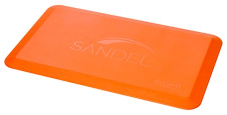 Sandel Medical Industries Anti-Fatigue Floor Mat ErgoPlus™ 20 X 32 Inch Orange Polyurethane - Case of 4 - 2332-P-CS