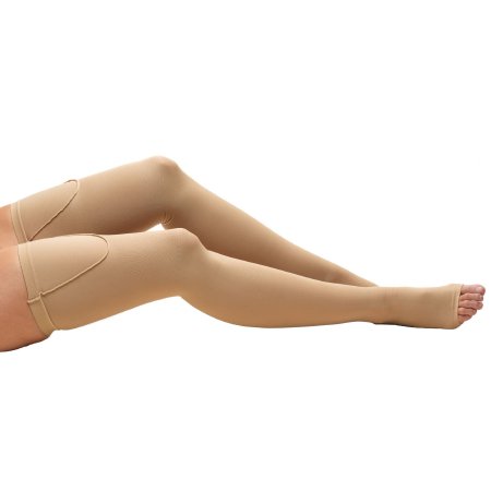 Truform Anti-embolism Stocking Truform® Thigh High X-Large Beige Open Toe - Pair - 810-BG-XLARGE-PR