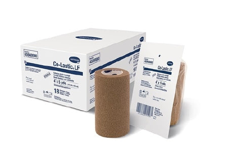 Hartmann Cohesive Bandage Co-Lastic® 4 Inch X 5 Yard Self-Adherent Closure Tan Sterile Standard Compression - Case of 18 - 45940000-CS